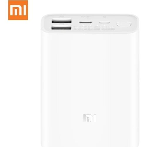 Xiaomi Power Bank 10000mAh Pocket Version Mini 3 out 2 in Powerbank 10000mah Portable Charger External Battery Powerbank