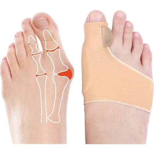 Hallux Valgus Correction Bunion Corrector Toe Separator Adjuster Pedicure Socks Foot Straightener Two Size Thumb Orthosis 1 Pair