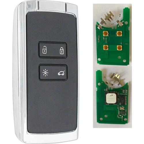 2pcs Smart Remote Key Fob keyless go 433MHz for Renault Espace 5 Megane 4 Talisman 2016-2019 with 4A chip aftermarket