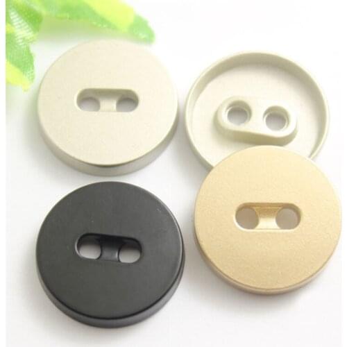 200 PCS Metal Buttons Two-Eyes High-End Coat Windbreaker Suit Buttons Spot Wholesale Clothing Accessories 18-23MM