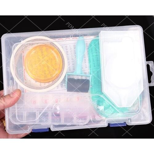 58Pcs Diamond Painting Cross Stitch Accessories Tool Double layer Box Container Diamond Storage Box Case Embroidery Mosaic