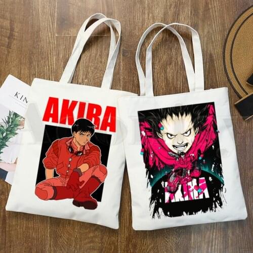 Akira Synthwave Kaneda Tetsuo Japan Retro Anime Handbags Shoulder Bags Casual Shopping Girls Handbag Women Elegant Canvas Bag