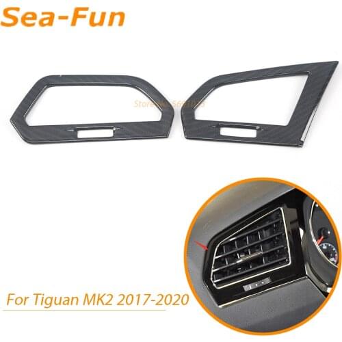 For Volkswagen VW Tiguan MK2 2017 2018 2019 2020 Side Air Conditioning Outlet Vent Decoration Cover Trims Interior Accessories