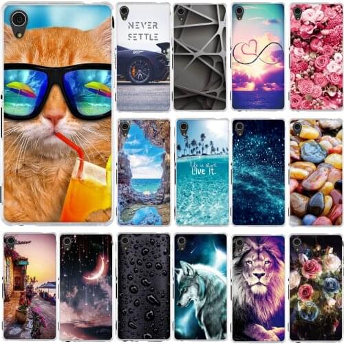 For Sony Xperia M4 Aqua E2303 E2333 Case Cartoon Pattern Cover For Sony Xperia M4 Aqua TPU Soft Silicone Case Protection Funda