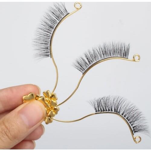 2pcs False Eyelash Style Display Board Eyelashes Try on Effect Exhibit Auxiliary Tool Assistor with Magnet