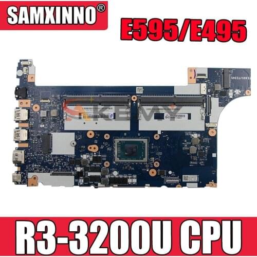 For Lenovo E595/E495 laptop motherboard NM-C061 W/ CPU R3 3200U motherboard DDR4, it has been 100% fully tested Mainboard