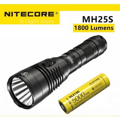Nitecore MH25S flashlight 1800 lumens USB-C Rechargeable for self defense Law Enforcement Military Tactical