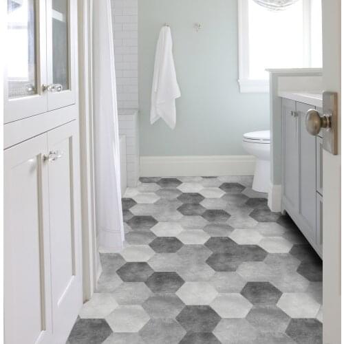 Funlife Floor Stickers Gray DIY Anti-Slip Removable Self-Adhesive Waterproof Wall Sticker decalsfor Hotel Bathroom Kitchen DB075