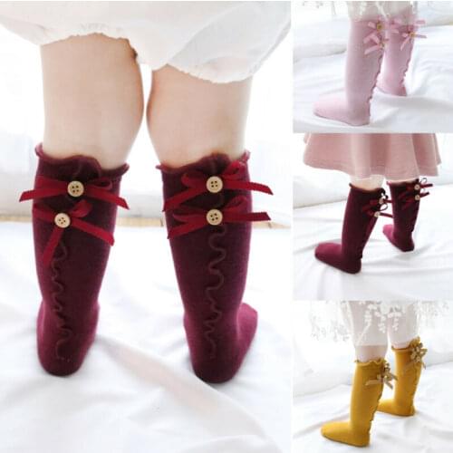 Newborn Baby Toddler Knee High Socks Lace Cute Long Sock Boys Girls Leg Warmers Socks 2021 Brand New Style