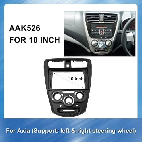 9 inch car radio Fascia Panel Trim Frame Installation Kit For PERODUA AXIA 2015 OEM Style 2 din Car Audio Dash Fascia Frame