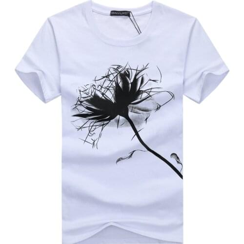 BINYUXD New Summer Men T-Shirts Male Plus Size T shirt Homme Short Sleeve fashion T Shirts Brand Mens Tee Shirts Man Clothes