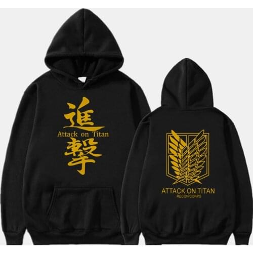2021 Attack on Titan Hoodie Men Fashion Loose Pullovers Casaul Tops Oversize Hoodie Sweatshirt Women Regular Pullover Hoodies
