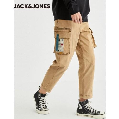 JackJones Mens Slightly Stretch Streetwear Vintage Washed & fading Casual Pants| 220414035