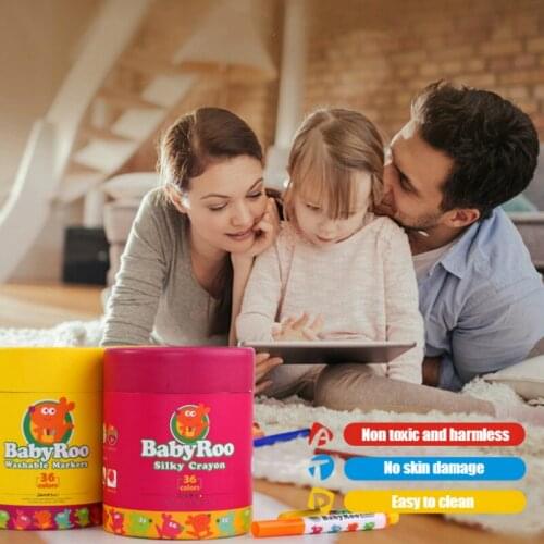 Childrens spinning silk crayon set kindergarten crayon safety washable brush oil painting stick kid birthday New Year gift