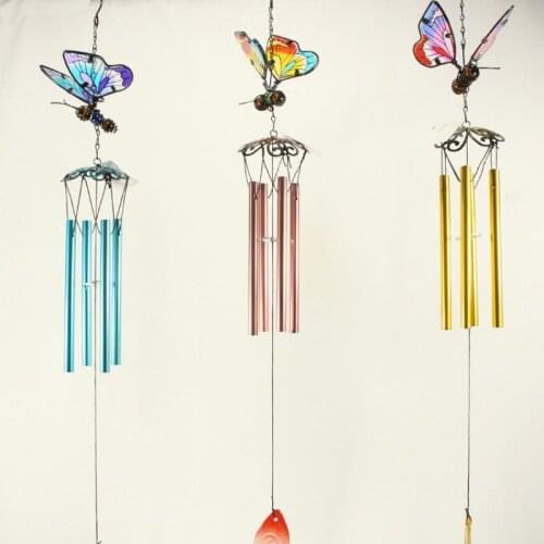 Butterfly Handmade Wind Bell Wall Hanging Ornaments Wind Chimes Decor Gift Home Hanging Decoration Ornament Decoration Crafts