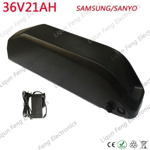 2019 Newest Down Tube Hailong 36V 21Ah Battery 1000W 500W 36 Volt Lithium Battery 21AH Use SAMSUNG 35E/Sanyo GA cell +2A charger