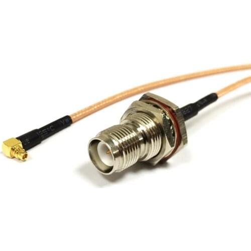 New RP-TNC Female Jack nut Switch MMCX Male Plug Right Angle jumper cable RG316 Wholesale Fast Ship 15CM 6" Adapter