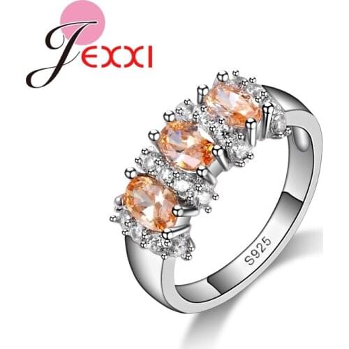 New Women Engagement Rings Special Design Rhinestone Ring 925 Sterling Silver Rings Fine Jewelry Accessories For Women