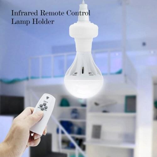 Connector Sensor Switch Light Holder Socket E27 Screw Light Holder Converter 220V Wireless Remote Control Switch