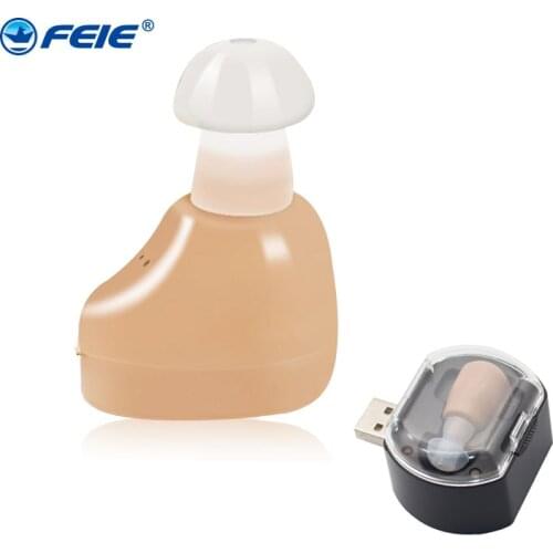 Small Hearing Aids Rechargeable USB Wireless Headphone Sound Amplifier For The Elderly Adjustable Volume Ear Care Machine S-219