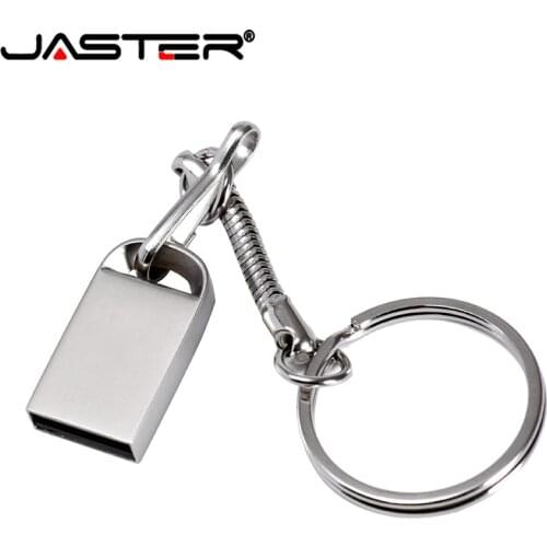 JASTER (1 free logo) USB 2.0 Mini USB Metal 4 Gb 16 Gb 32G 64 Gb Flash Drive Pen Drive Waterproof USB Stick Pen Drive High Speed