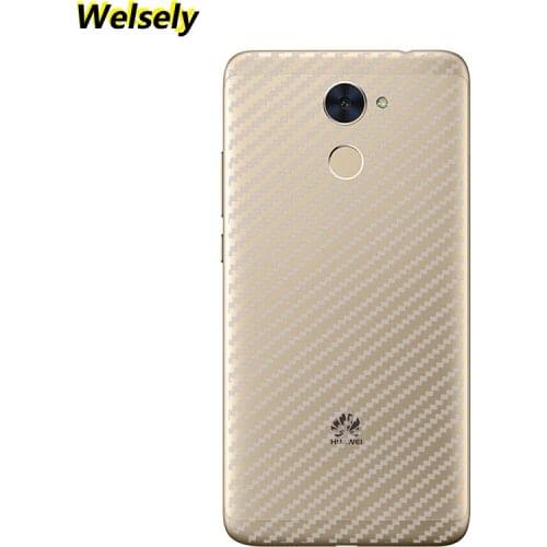 Rear cover Protector Guard 3D Carbon Fiber Back Cover Anti-scratch Protective Film for Huawei enjoy 7 plus non-slip Accessories