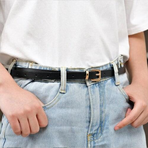 Womens Thin Belt Female Hollow Printing Casual All Match Trend Ladies Belts For Women Luxury Goth Punk Waistband Streetwear