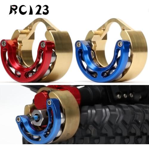 1/10 Brass Wheel Counterweight Stainless Steel Ball 2Pc 72G-92G W/Adapter For RC Crawler Car Traxxas TRX4 TRX6 Defender G500 G63