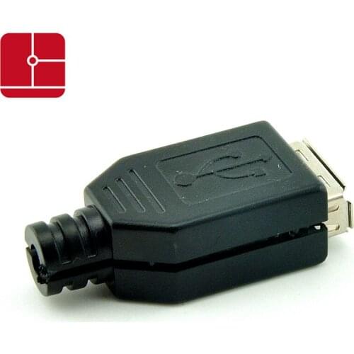 20PCS USB male head USB female head USB socket weld head A female plug type A line