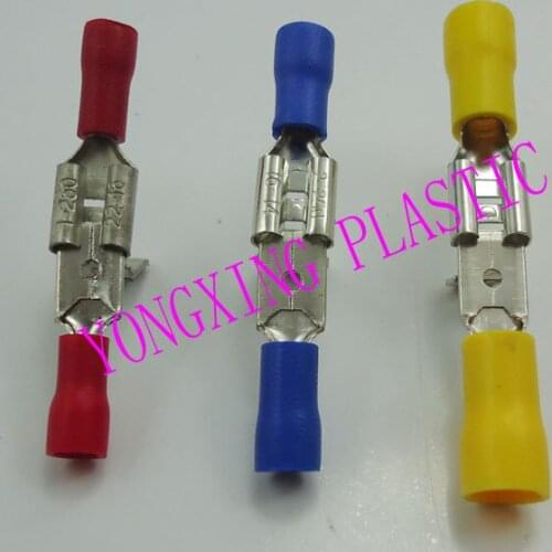 200pcs(100pair) PBDD1.25-250/2-250/5.5-250/MDD1.25-250/2-250/5.5-250 male and female insulating Electrical Crimp Terminal splice