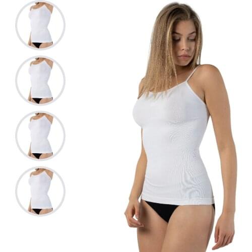 FORMeasy 4 Pack White Compression Camisole