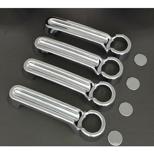 4X 07 08 09 10 11 12 For DODGE NITRO JEEP Wrangler Liberty Triple Chrome plated ABS 4 Door Handle Cover