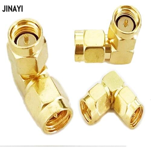 90 Degree SMA male plug to SMA Male plug right angle elbow RF adapter connector
