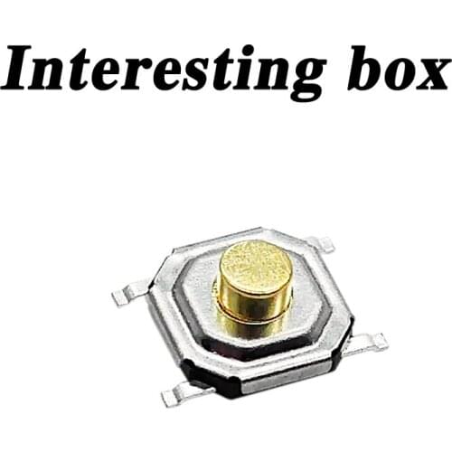 Free shipping TS-C005 key touch switch 4*4*2.5 patch four-legged copper head high temperature resistant DIY handmade accessories