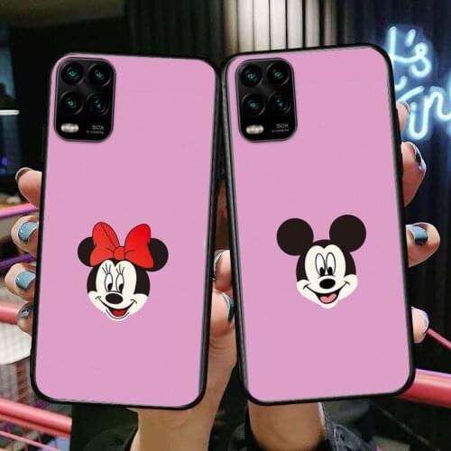 Minnie Mouse 2021 cartoon Phone Case For XiaoMi Redmi Note 11 10 9S 8 7 6 5 A Pro T Y1 Anime Black Cover Silicone Back Pre style