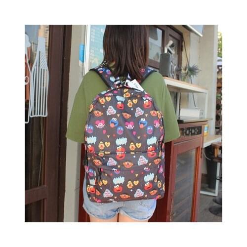 Sesame Street Black Oxford Backpacks Rucksacks Backpack Casual Student Schoolbags travel Knapsack Unisex New