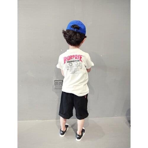 Kids T Shirt Short Sleeve T-shirts for Boys Tops Shirts Baby Boys Clothes Girls Shirts Cotton Boys T shirt Fashion 4-12Y