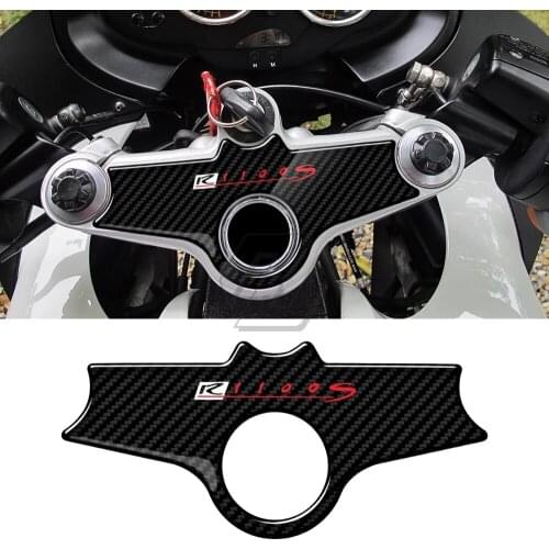 For BMW Motorrad R1100S 1996-2001 3D Carbon-look Upper Triple Yoke Defender