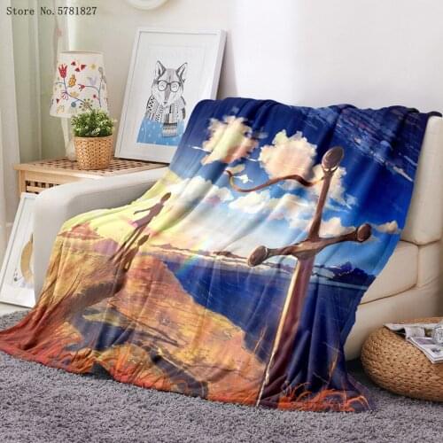 5 Centimeters Per Second Flannel Blanket 3D Print Cartoon Anime Fleece Blanket For Bedroom Blanket Home Custom Throw Blanket