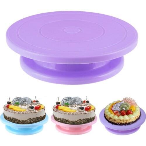 10" Cake Turntable Baking Mold DIY Cake Turntable Baking Mold Cake Plate Rotating Round Cake Tools Rotary Table Pastry Supplies