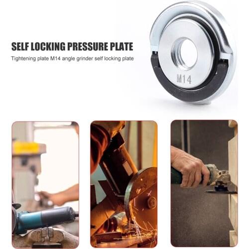 M14 Angle Grinder Nuts Flange Nuts Set Thread For Quick Clamping Locking Release Change Angle Grinder Accessories