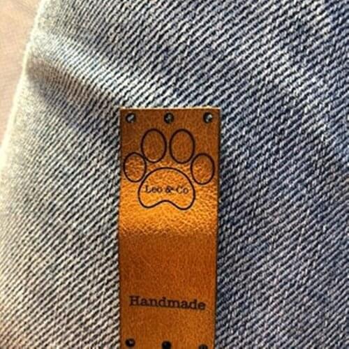 Personalize leather labels, Labels for Handmade Products,Leather labels for knitted and crocheted items