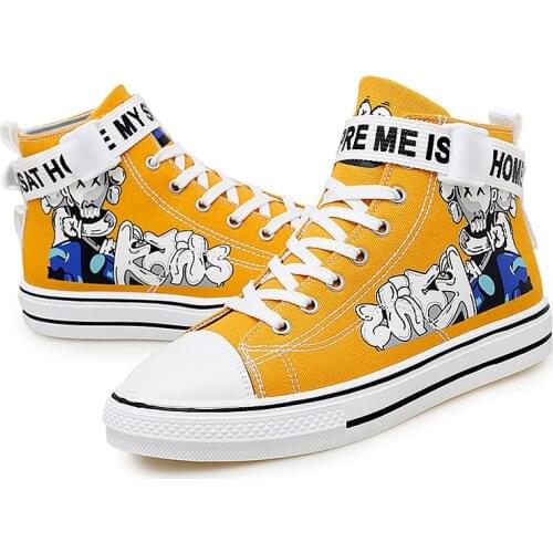 High-top Lace-up Canvas Shoes Casual Sneakers Childrens Shoes Parent-child Shoes Couple Shoes Non-Slip Wear-Resistant Summer