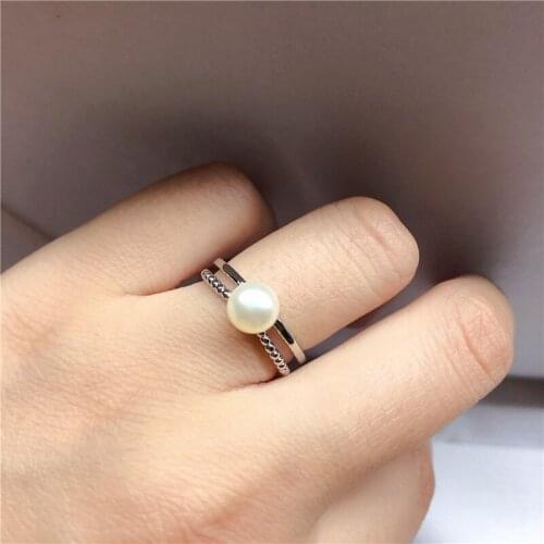 Ring Base Mountings Findings Settings Adjustable Ring Jewelry Parts Fittings Accessories for Pearl Beads Stones