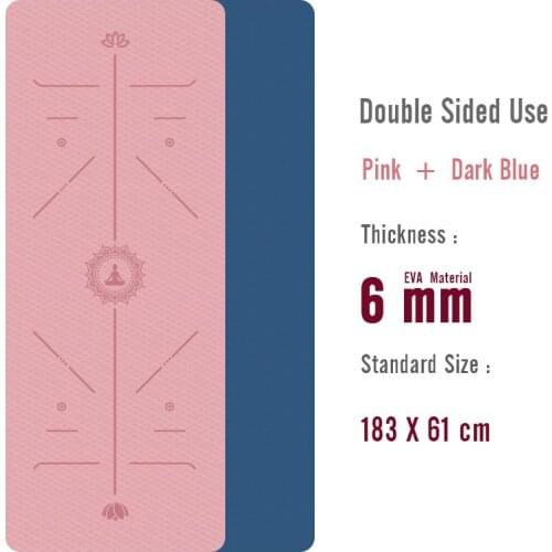 Yoga Mat With Position Line Fitness Gymnastics Mats Non-slip Beginner Sport Carpet Pads Women 6mm Mats Yoga 183X60 CM