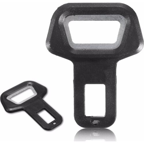 1pc Creative Black Car Seat Belt Clip Extender Safety Seatbelt Lock Buckle Plug Thick Insert Socket Auto Product Car Accessories
