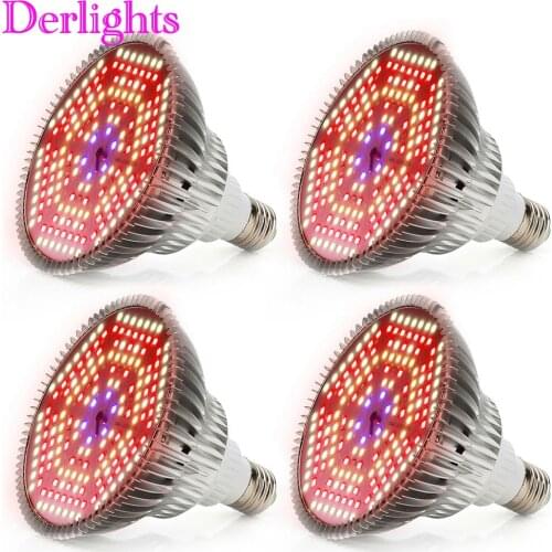[4pcs/lot] E27 LED Grow Light 28W 120W Growth Bulbs Full Spectrum Indoor Plant Lamp For Seedling Flower Hydroponics Garden