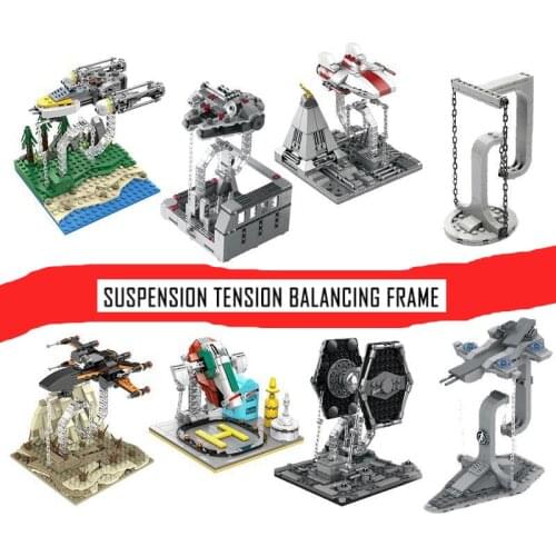 MOC Magnetic Blocks Plaque Creative Balloon House friends for girl Model Bricks Balance Physics Anti-Gravity kids DIY Toys