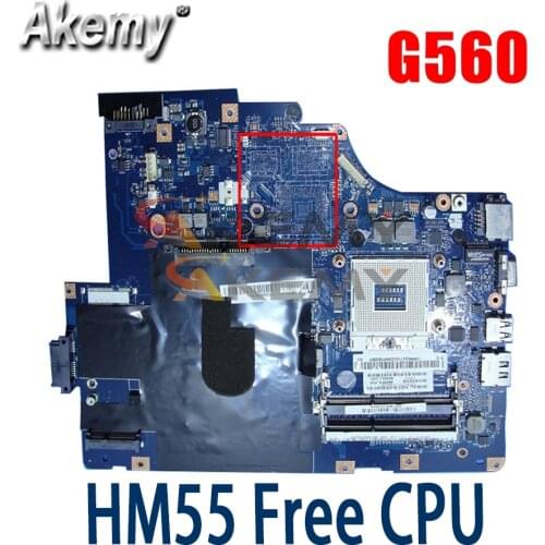 Laptop motherboard For Lenovo G560 Z560 NIWE2 LA-5752P Rev:1.0 Mainboard DDR3 HM55 UMA Free cpu