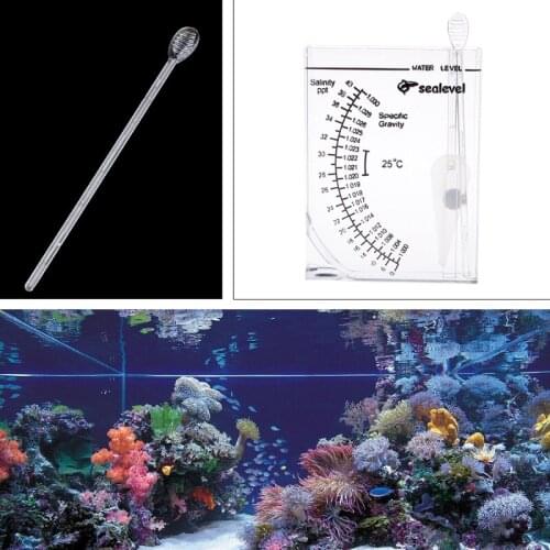 Marine Hydrometer Reef Fish Tank Aquarium Water Salinity Specific Gravity Test